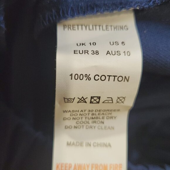 PrettyLittleThings Blue Casual Pants for Women size 6 - Picture 9 of 10